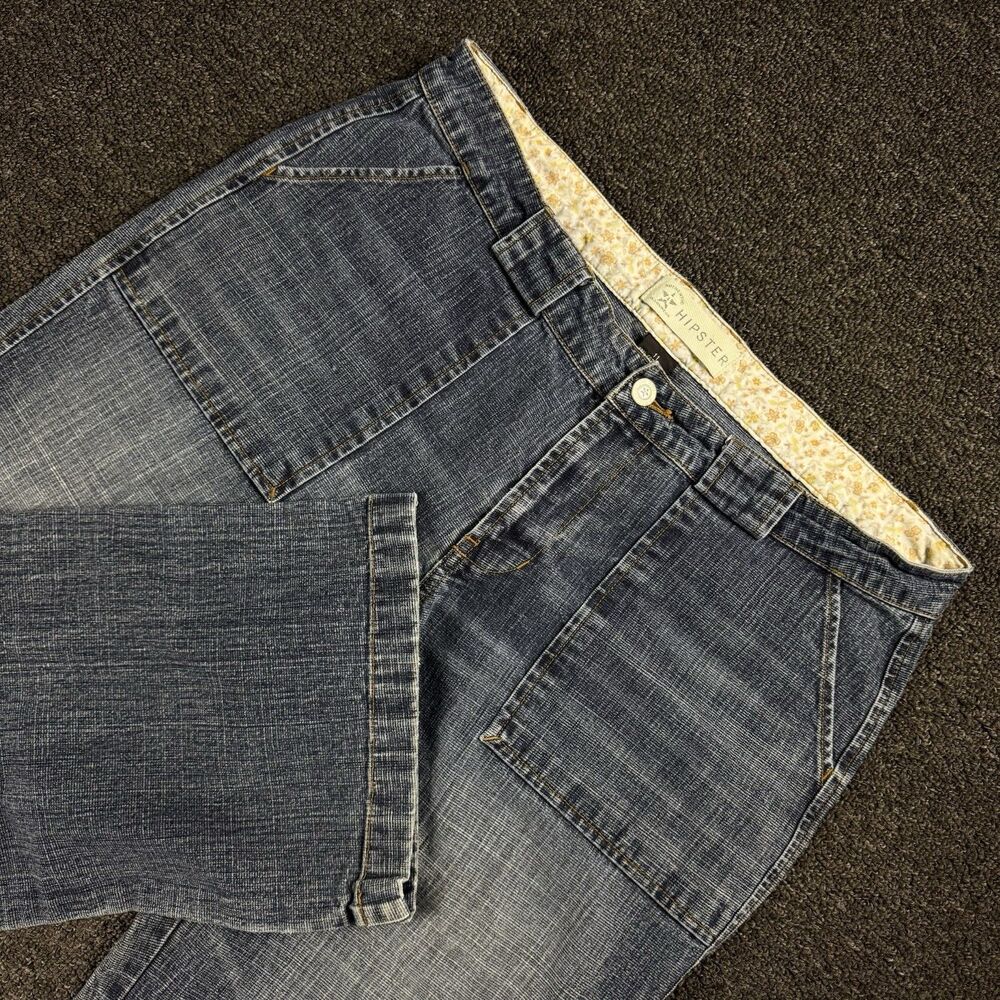 Vintage Arizona Jean Co Hipster Juniors 11 Blue Mid Rise Bootcut Y2K Grunge Punk